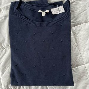 NWT Talbots Navy Blue Sweater size Mp.